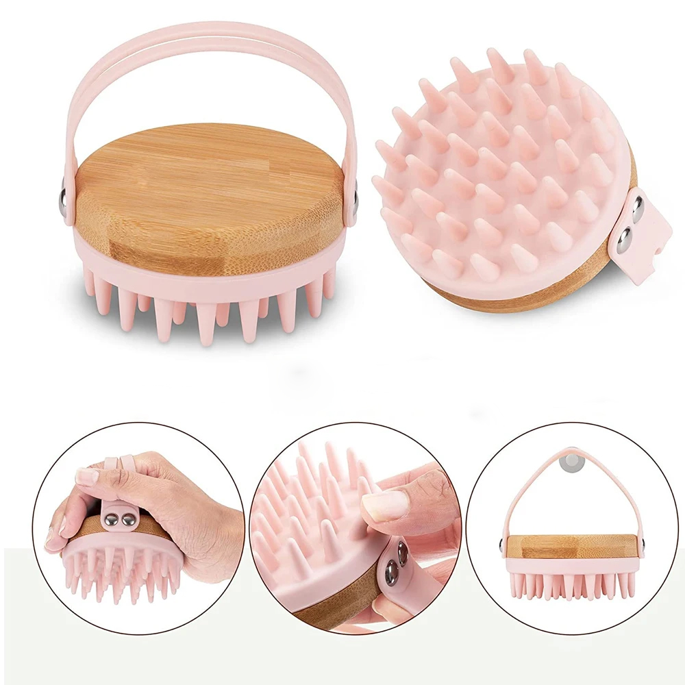 Bamboo Hair Brush - Sikat sampo pemijat kulit kepala baru