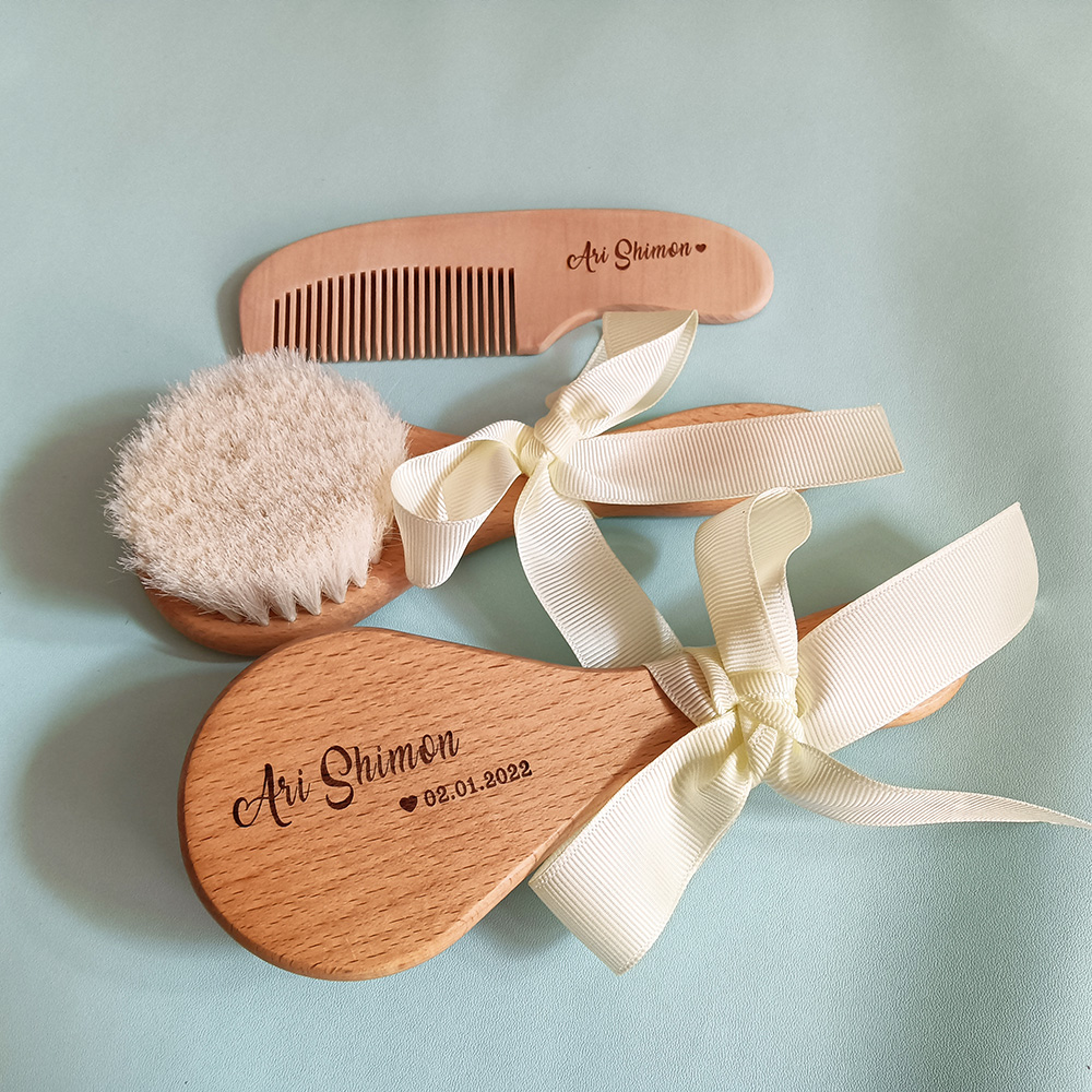 Hair Care Names - Sisir mandi bayi dengan nama kustom,