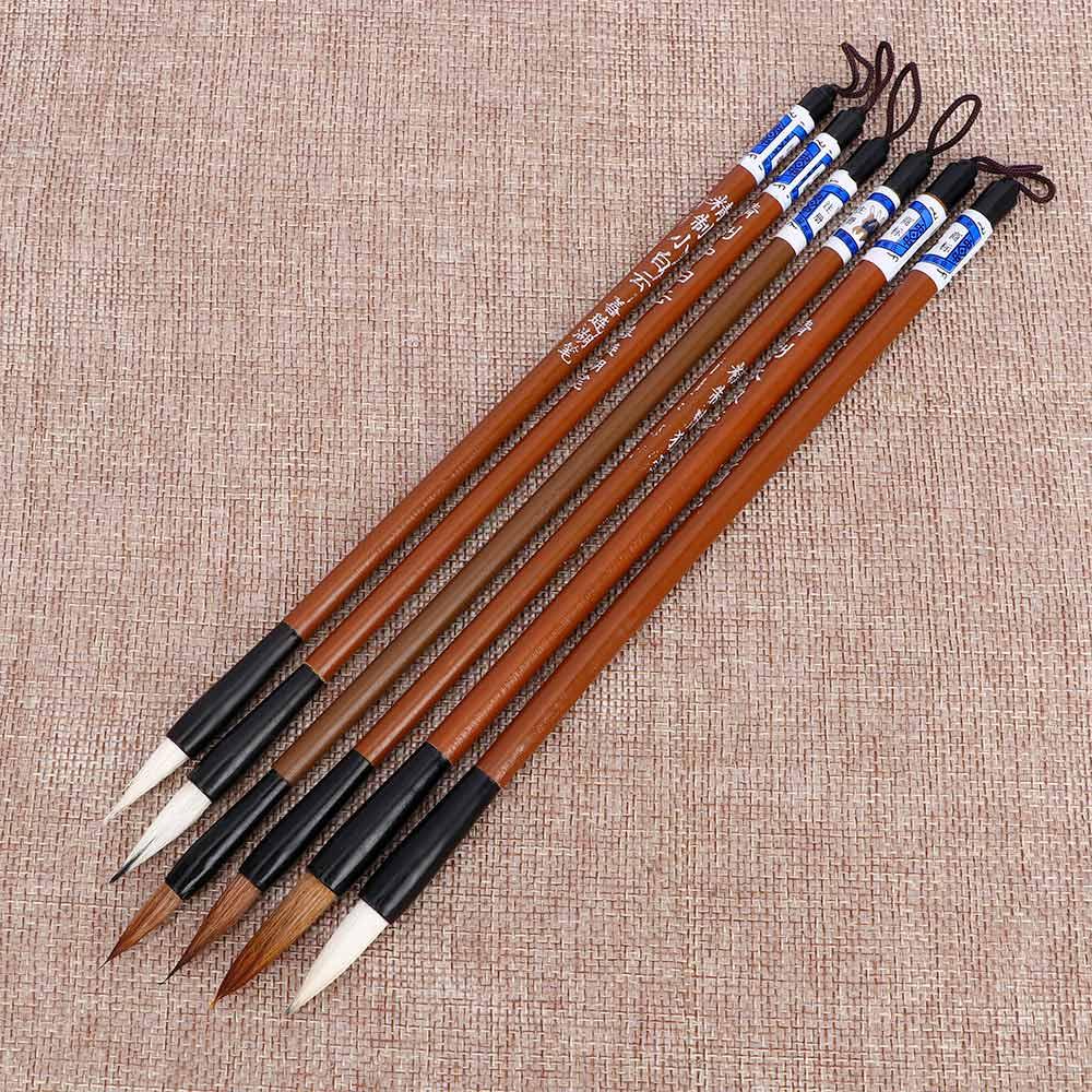 Bamboo Hair Brush - Kuas Tulis Kaligrafi Praktis Kuas Tulis