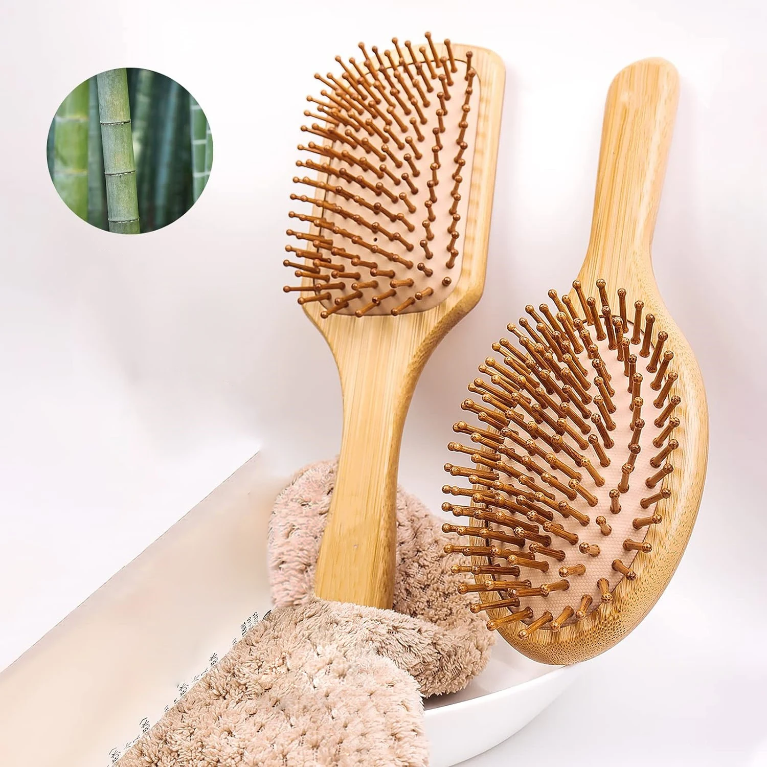 Sikat Rambut Bantalan Udara Ba - Bamboo Hair Brush ulasan dan harga