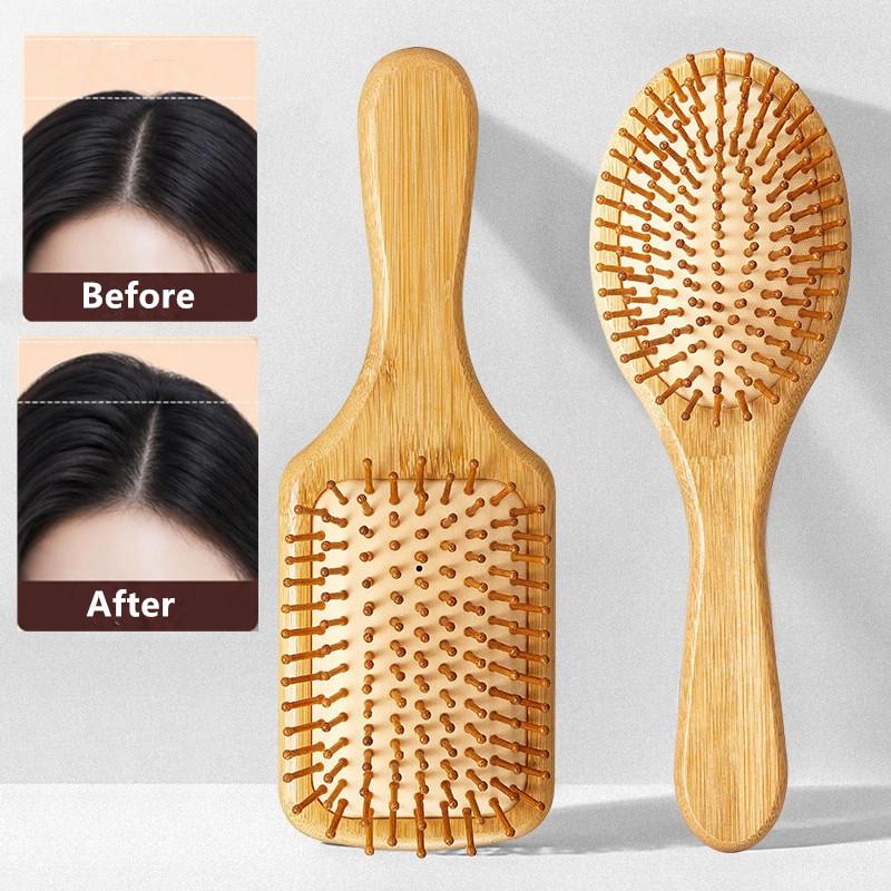 {MAX-66} Sisir Kayu Bambu Alam - Bamboo Hair Brush ulasan dan harga