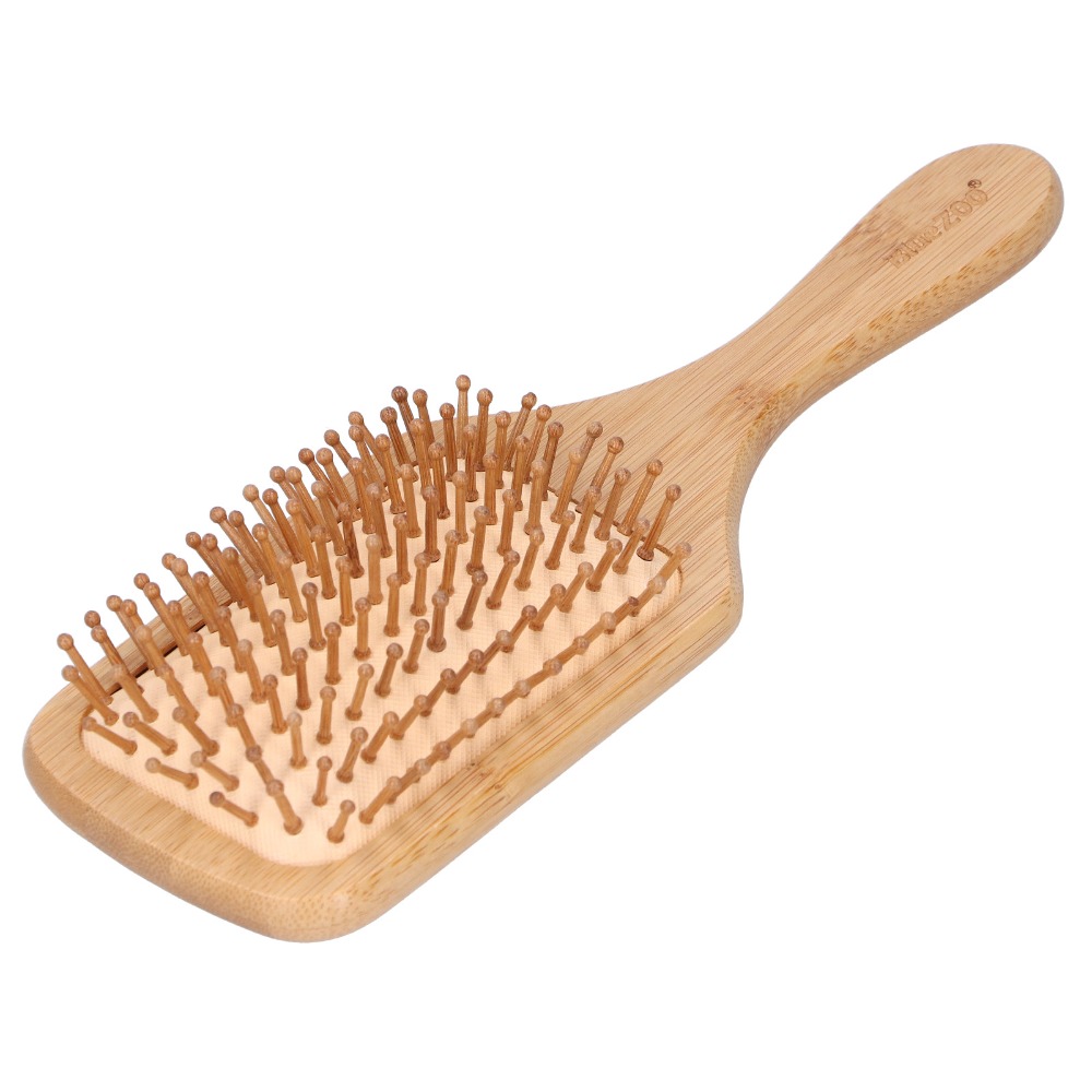 Sikat Rambut Bambu Lembut Sisi - Bamboo Hair Brush ulasan dan harga