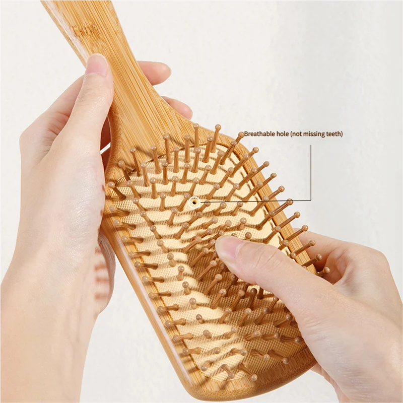 Sisir Rambut Bambu Wanita, Sis - Bamboo Hair Brush ulasan dan harga