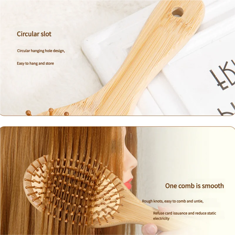 Sisir Rambut Bambu Wanita, Sis - Bamboo Hair Brush ulasan dan harga