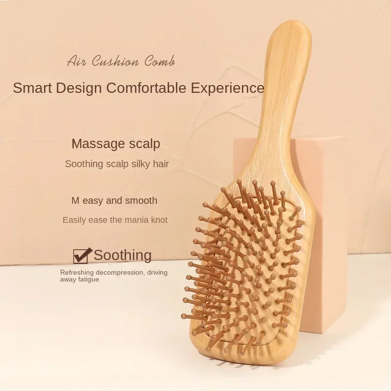Sisir Pijat Kulit Kepala dari  - Bamboo Hair Brush ulasan dan harga