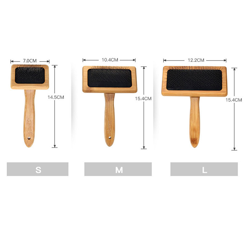 Sikat anjing peliharaan sisir  - Bamboo Hair Brush ulasan dan harga