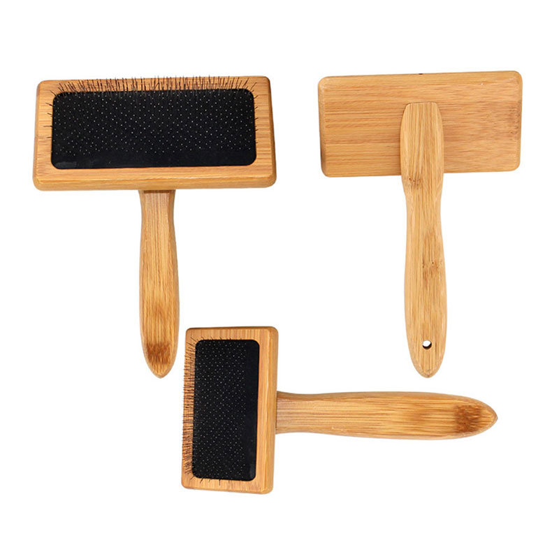 Sikat anjing peliharaan sisir  - Bamboo Hair Brush ulasan dan harga
